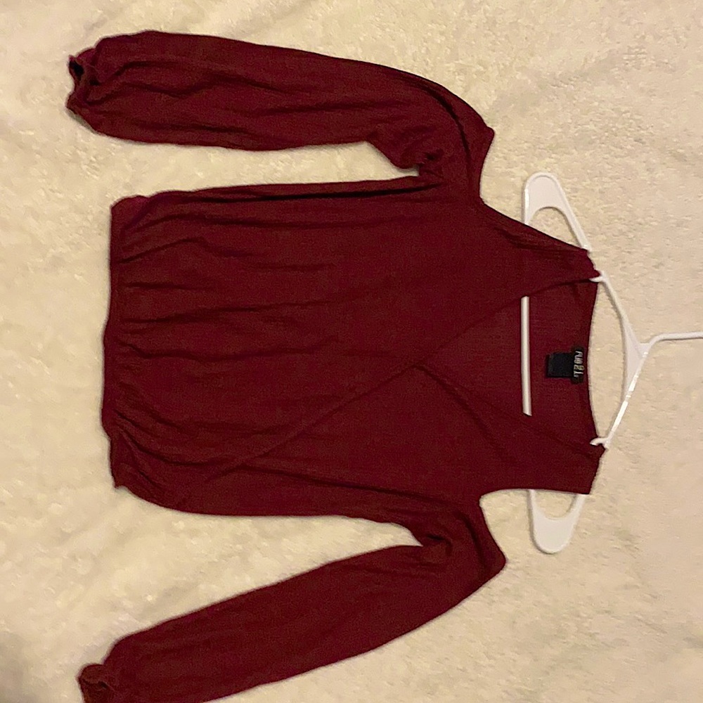 Rue 21 maroon  shirt